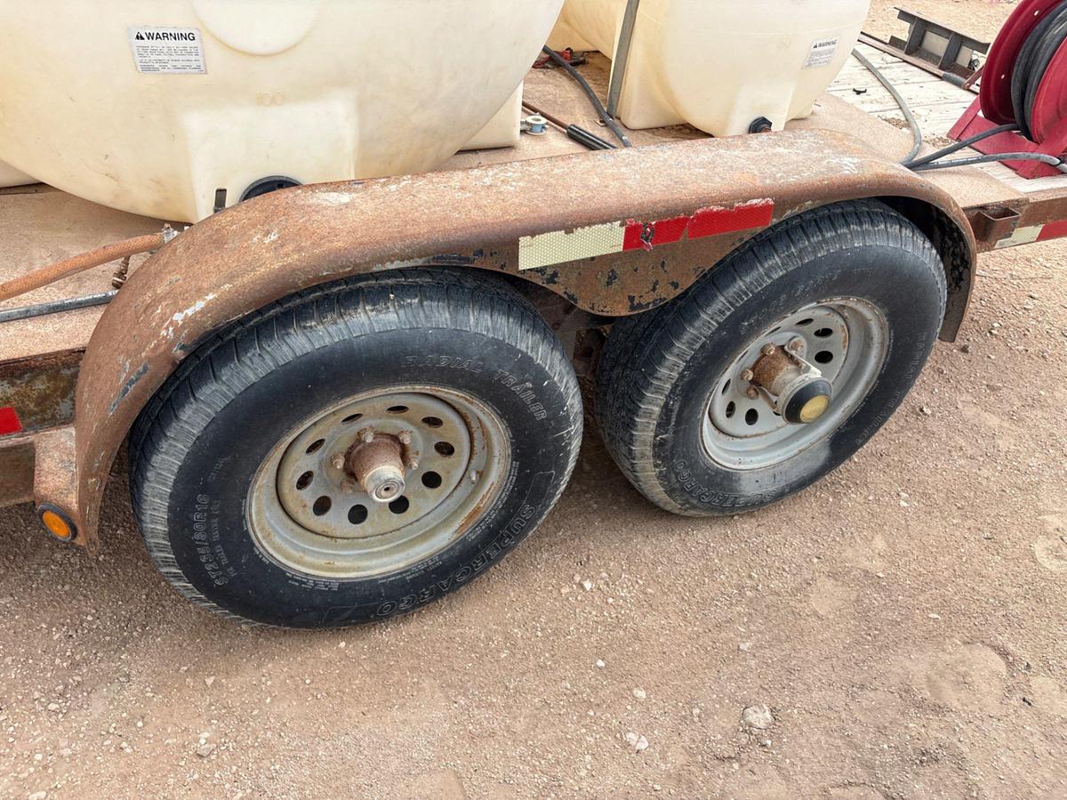 Used 14’ x 6.5’ T/A BUMPER PULL PRESSURE WASH TRAILER