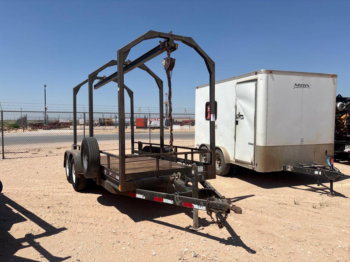 Used 14’ x 6’ t/a bumper pull monorail trailer