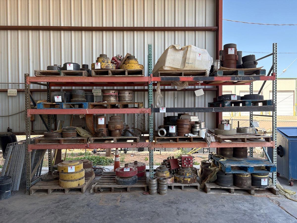 Used 17’ x 3.5’ x 10’ pallet rack shelving