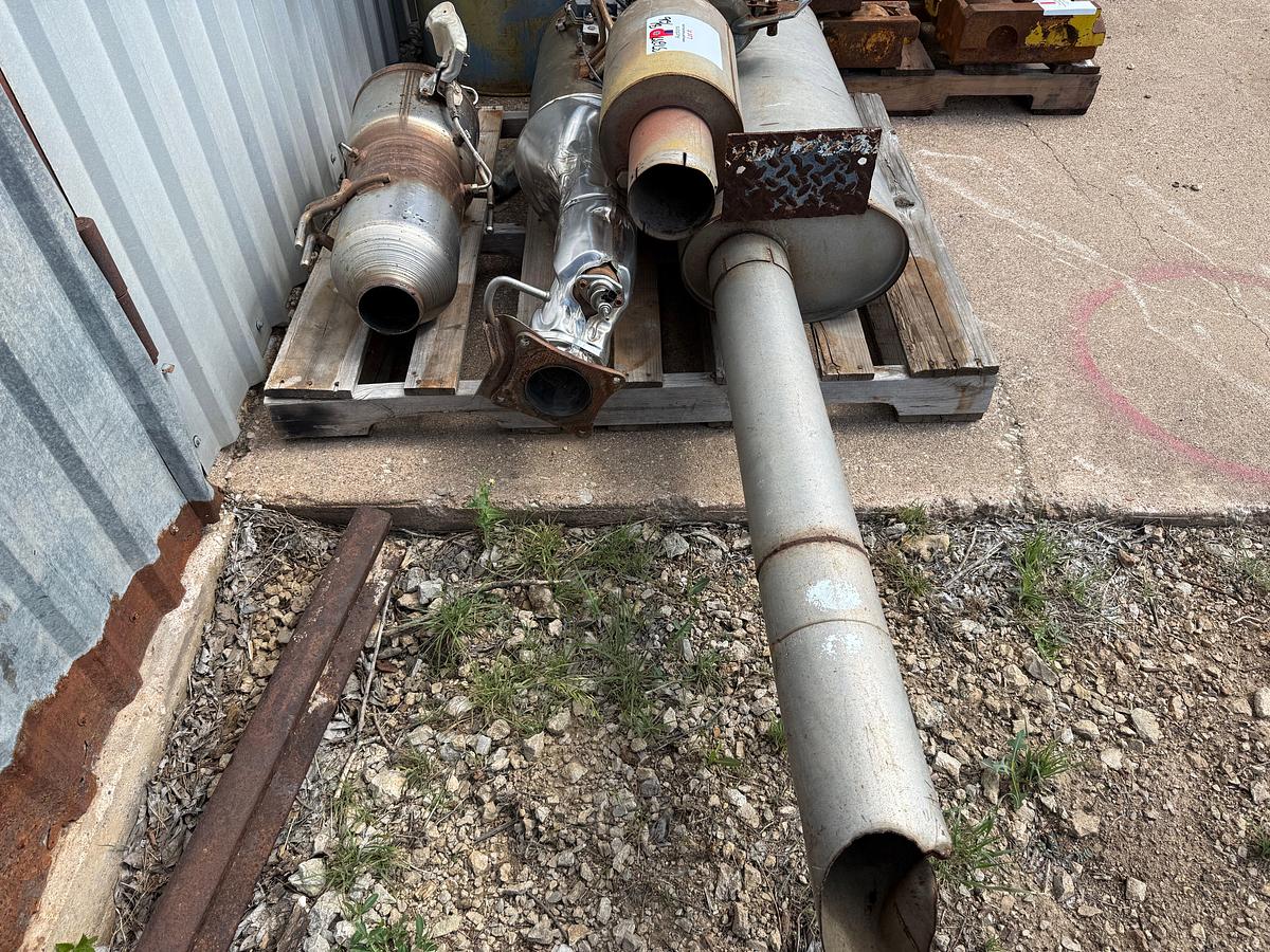 Used PALLET W/ (5) EXHAUST MUFFlERS