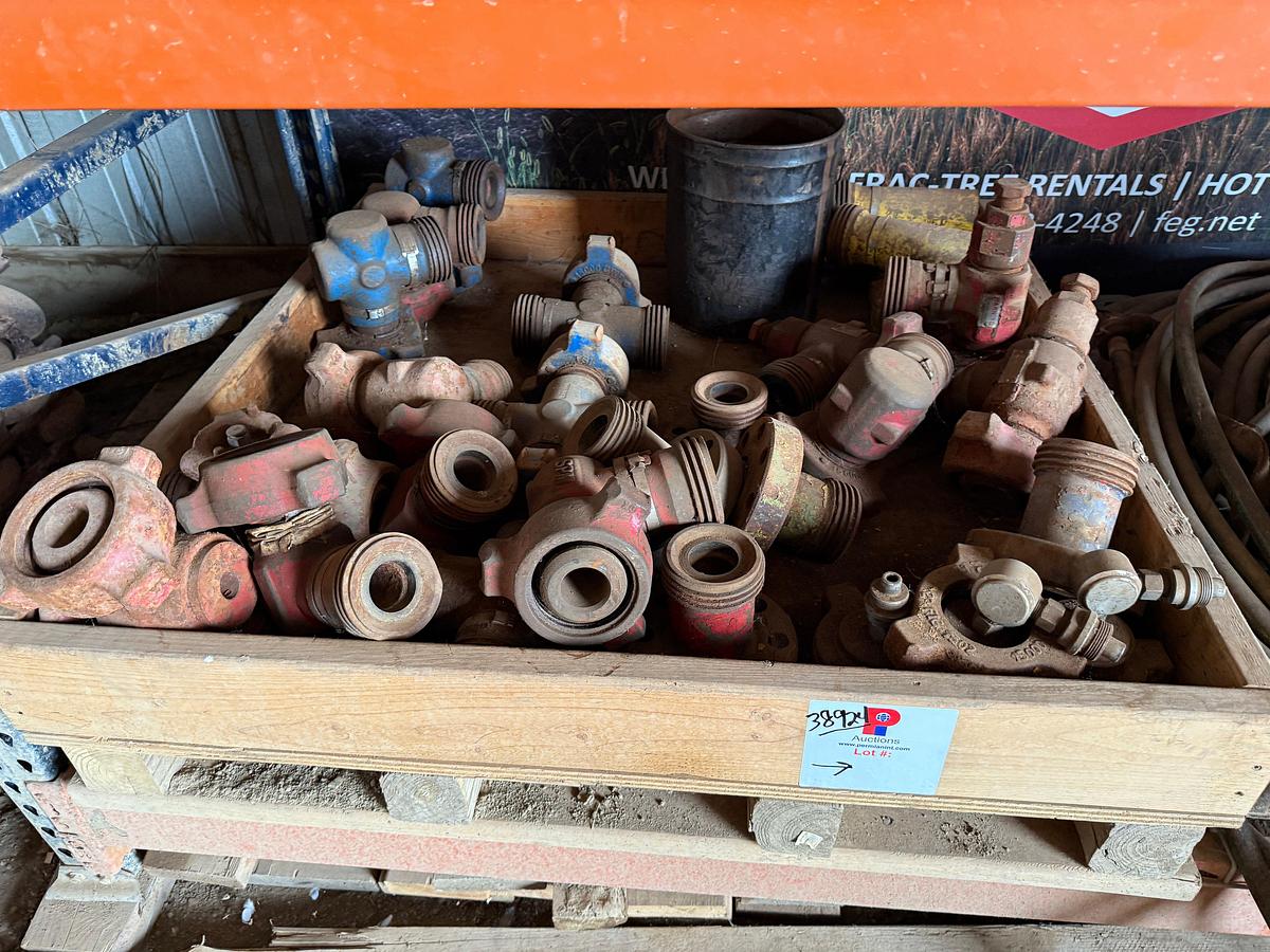 Used 2-PALLETS W/ (20+) 2” FIG 1502 15K WP EL’s, TEE’s, & RELATED