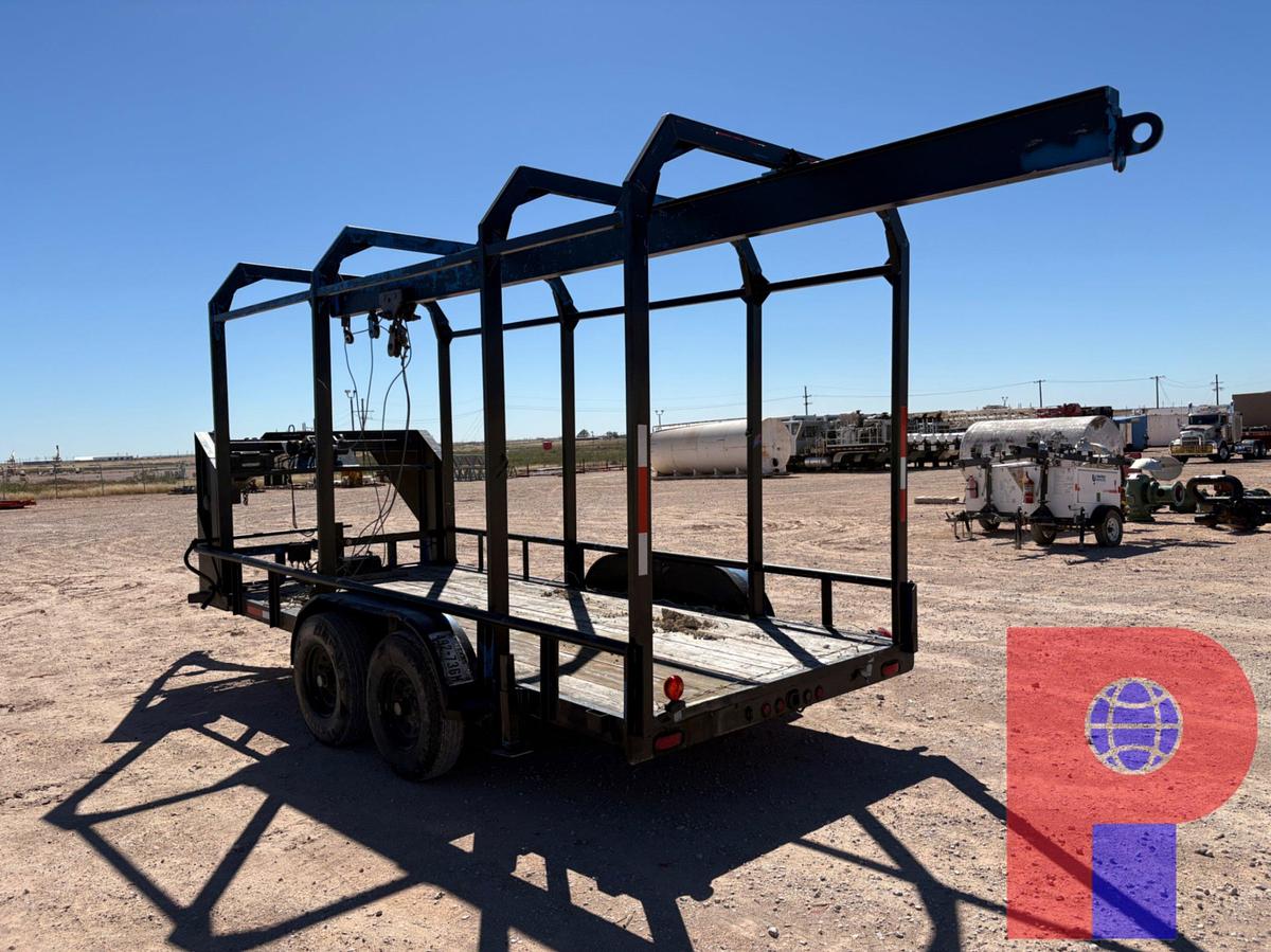 Used SHOPBUILT 16’ X 7’ T/A GOOSENECK MONORAIL TRAILER