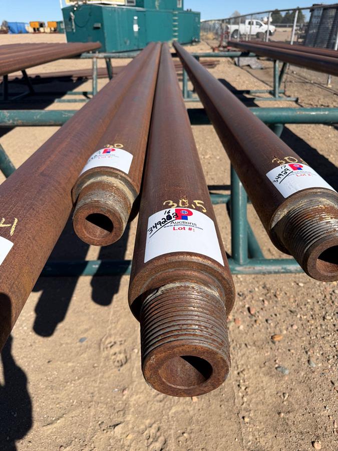 Used 6-1/4" OD X 2-1/4" ID X 30.5' L SGL. RECESS SLICK DRILL COLLAR W/ 4-1/2" XH CONN.