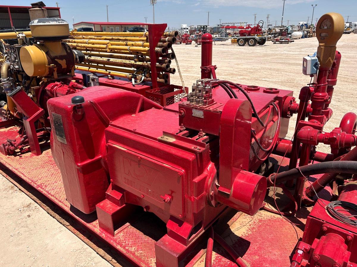 Used NOV 200T/JWS-340 pump unit, skidded
