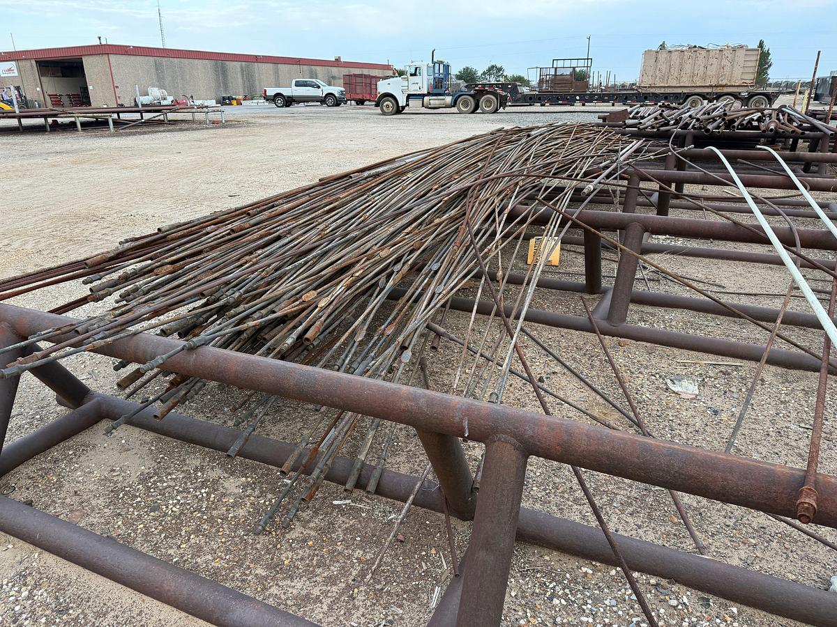 Used (150 +) VARIOUS TYPE MOSTLY 3/4” SUCKER RODS (SOME BENT)