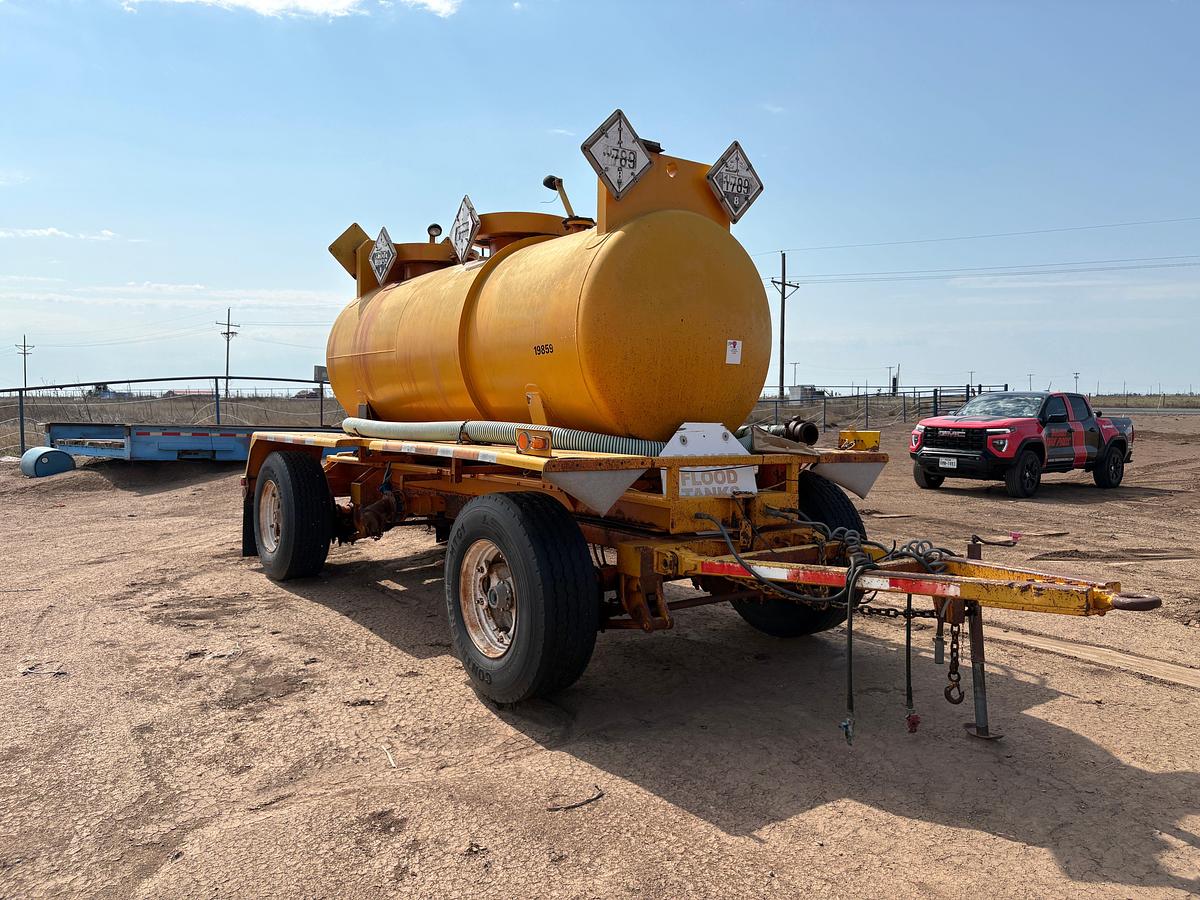 Used 2006 WADSWORTH 14’ X 5’ 1,500GALLON   T/A BUMPER PULL ACID TRANSPORT PUP TRAILER