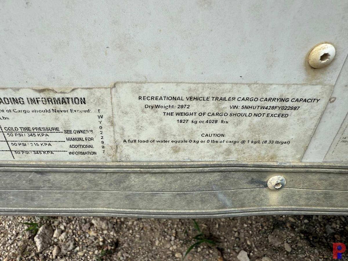 Used 2015 FOREST RIVER 14’ T/A BUMPER PULL CREW / DOGHOUSE TRAILER