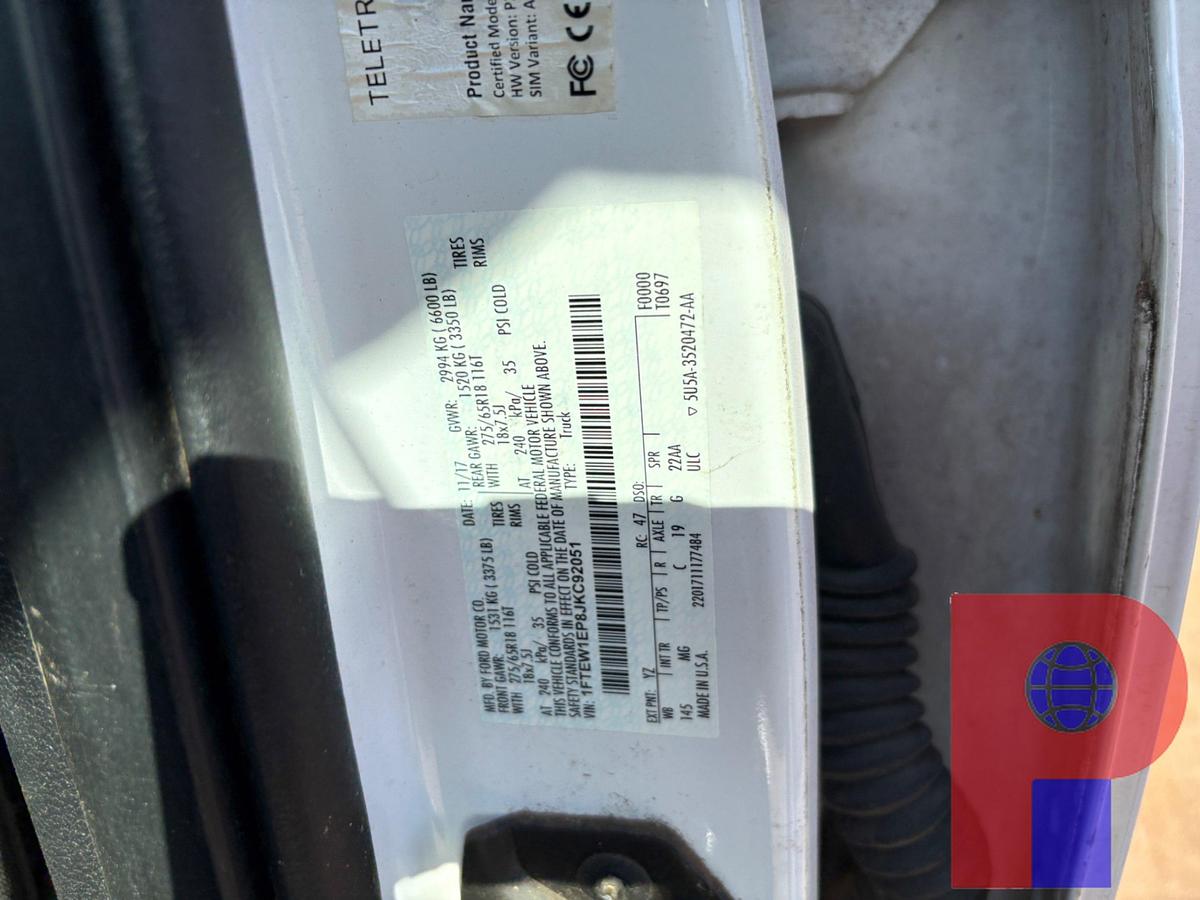 Used 2018 FORD F-150 CREW CAB PICKUP TRUCK, 4X4