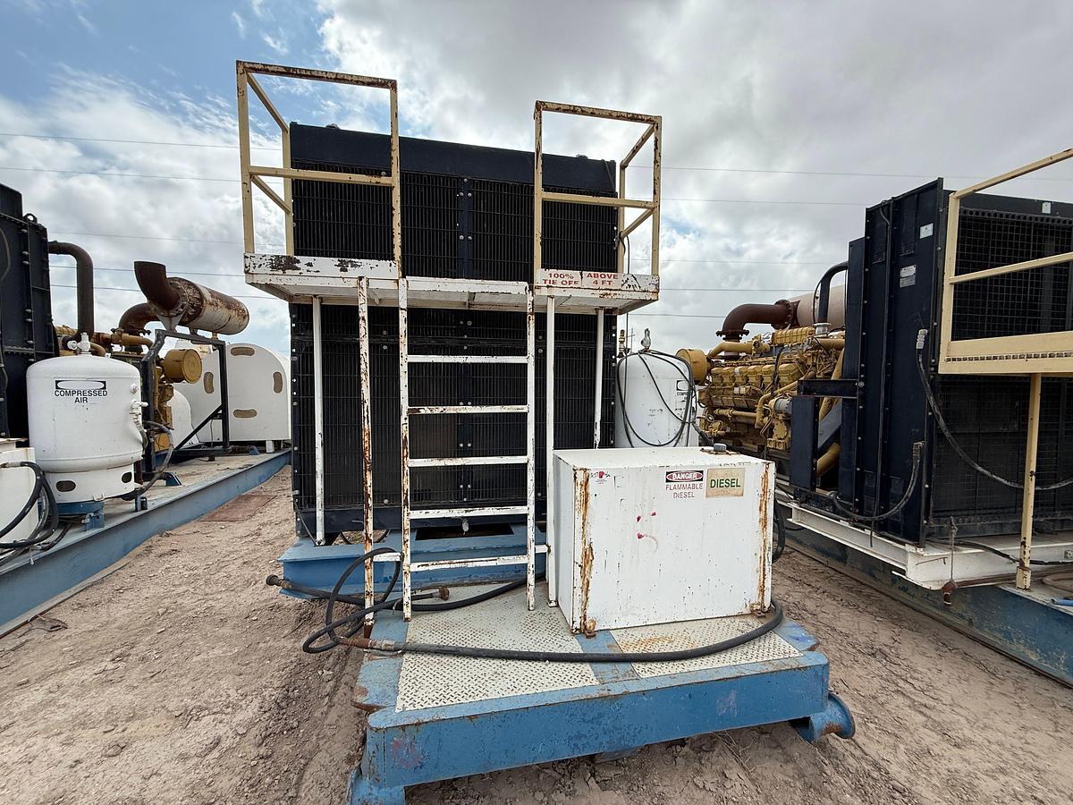 Used 2011 GARDNER DENVER PZ11 TRIPLEX DRILLING MUD PUMP P/B CATERPILLAR 3512, SKIDDED