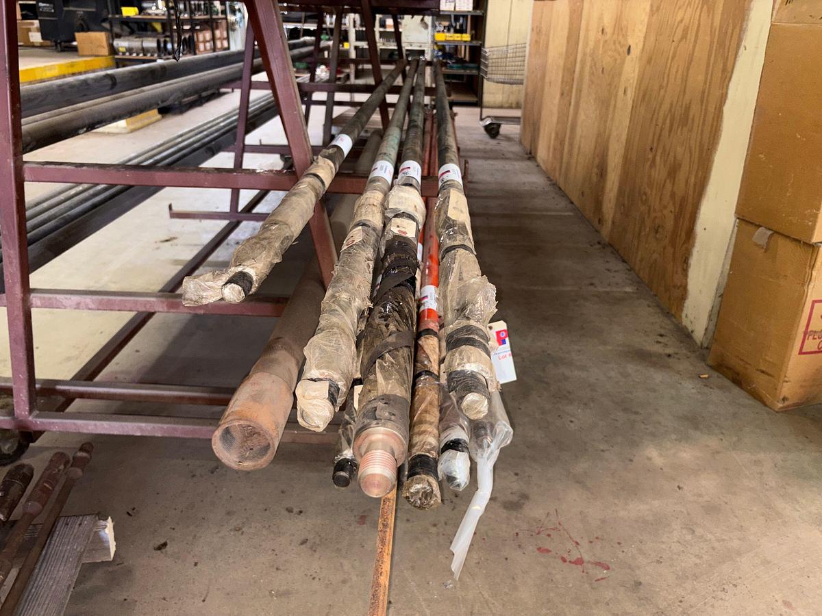 Used 2” x 1-1/2” x 12’, 3’MTL PLGR, BZ CHR. barrel CS trim rod