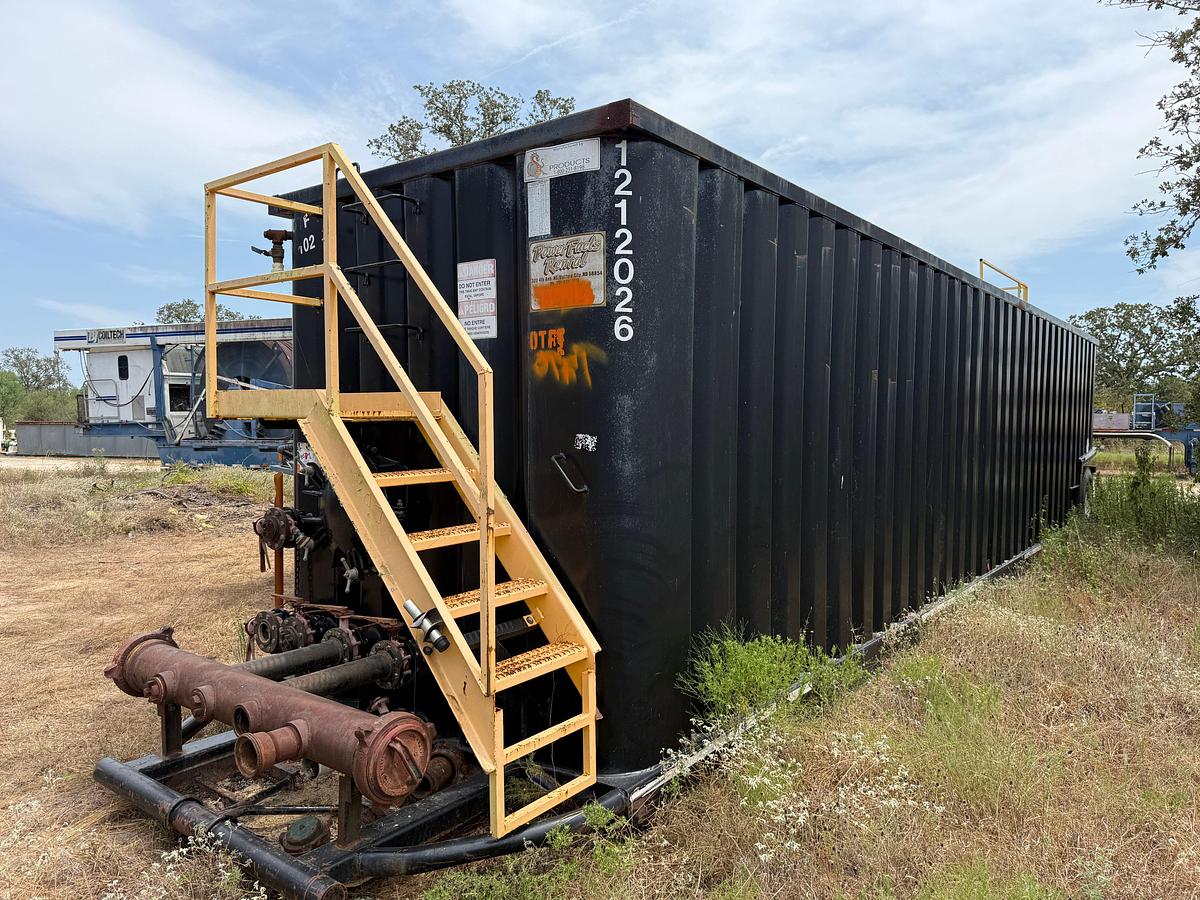 Used 500 BBL OPEN TOP FRAC TANK TRAILER W/ GAS BUSTER, CATWALK, & FOLDING HANDRAILS