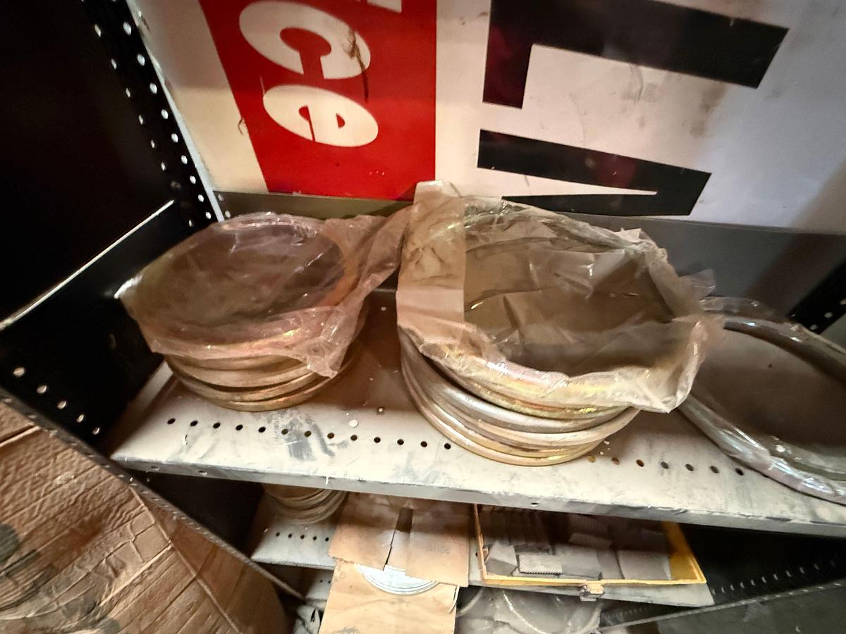 Used (2)LIGHTS DUTY 5-SHELVE ADJ HEIGHT PARTS SHELVES & CONTENTS
