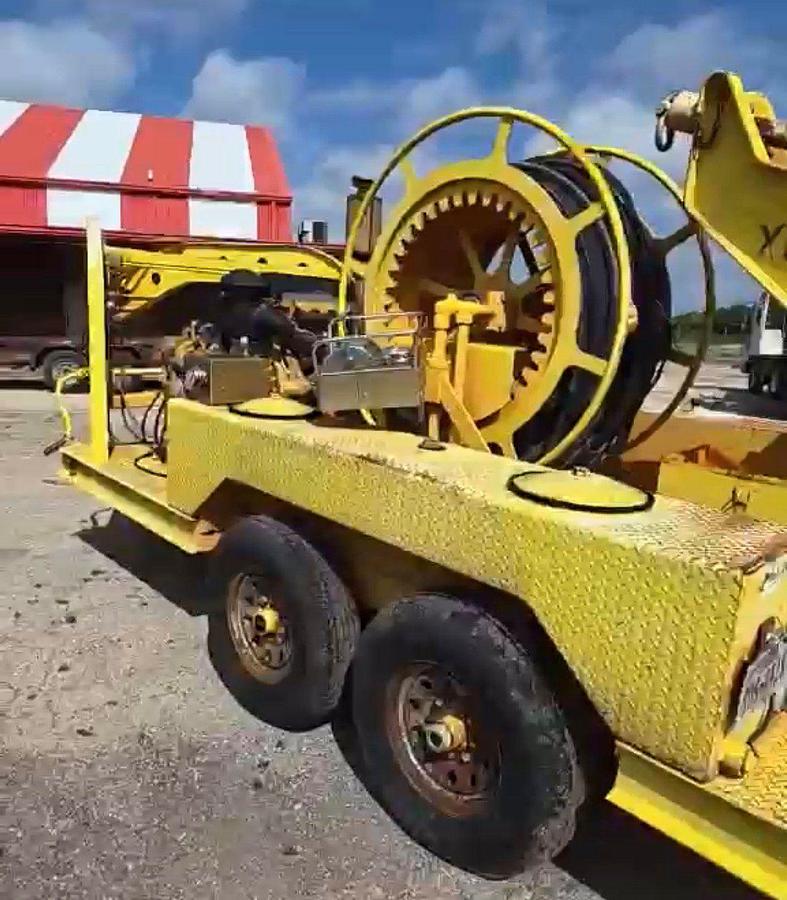 Used 2008 VENTURETECH XK-90 POWER SWIVEL MTD ON T/A GOOSENECK TRAILER