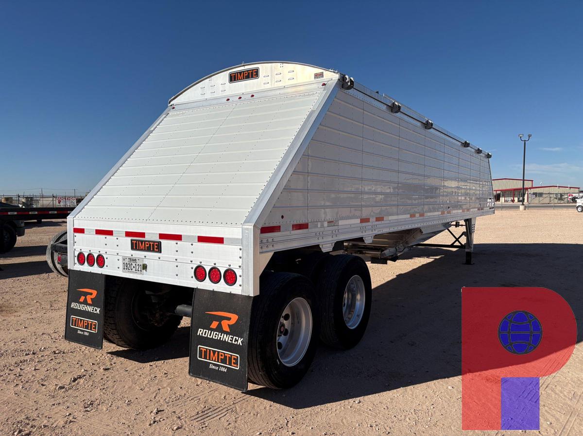 Used 2024 TIMPTE ROUGHNECK 39’ X 8’ T/A HOPPER BOTTOM SAND TRAILER