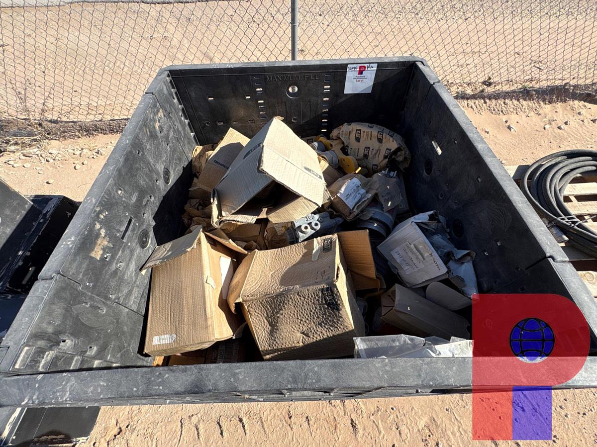 Used CRATE OF ASSORTED CAT ENGINE PARTS