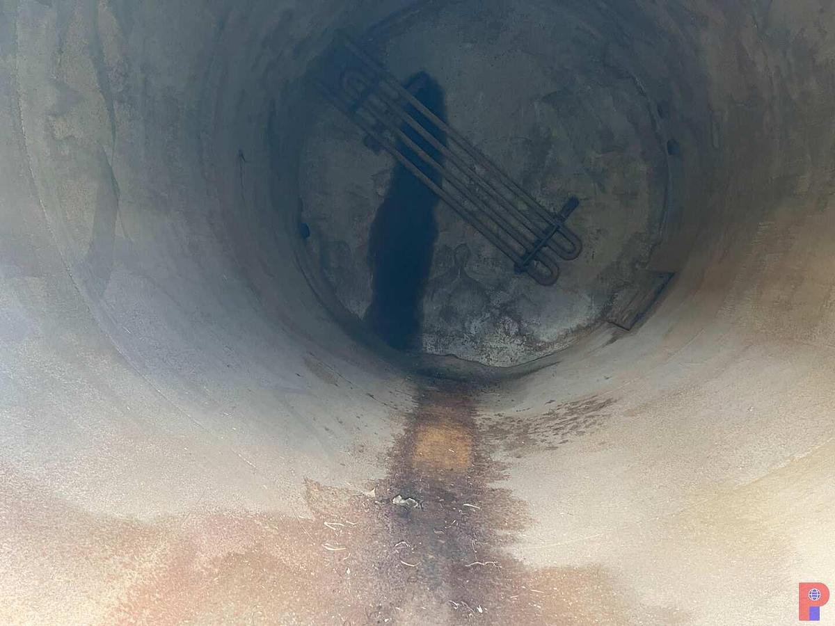 Used SKIDDED 12’DIAMETER X 20’H 400BBL VERTICAL STORAGE TANK