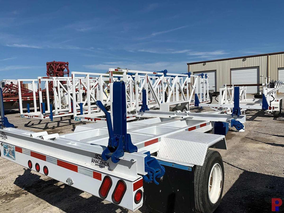 Used 2017 BRINDLE PRODUCTS, INC. 25’ S/A DUAL WHEEL PINTLE HITCH POLE TRAILER