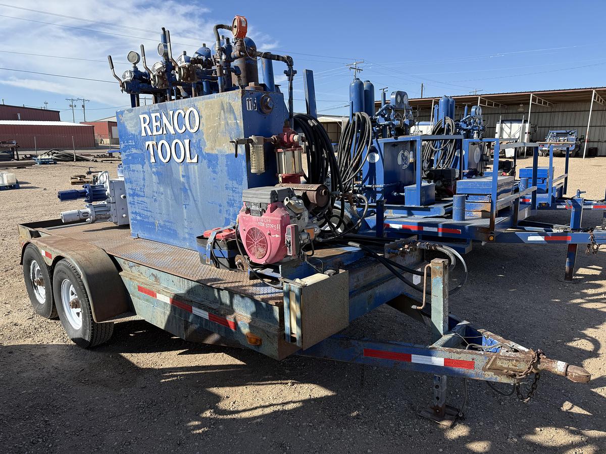 Used 7-1/16 REEDY 5M 2-7/8 HYD BOP 3-STATION MTD ON T/A BP ACCUMULATOR CLOSING UNIT TRAILER