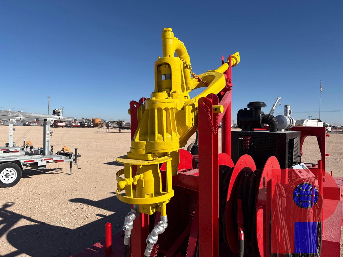 Used Bowen 2.5 85-ton power swivel mtd on t/a gooseneck trailer