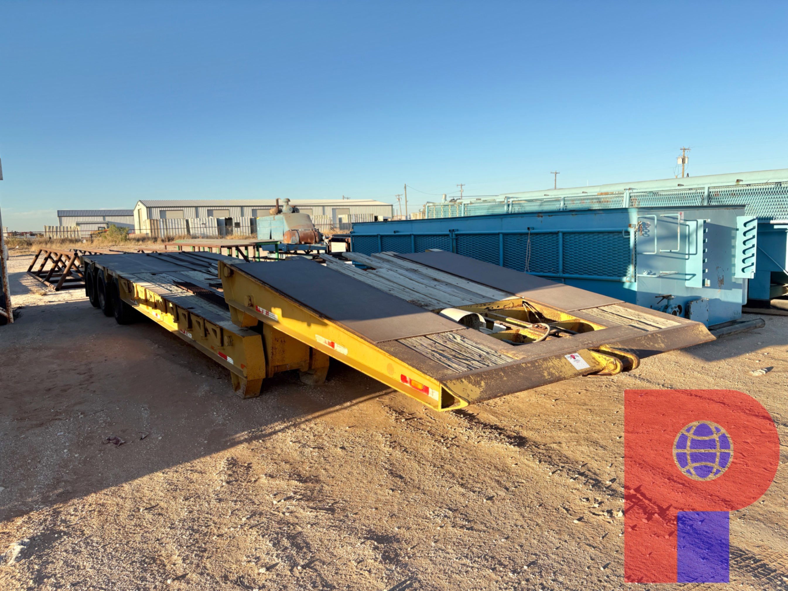 Used 2014 NUTTALL 40’ X 9’ 3-AXLE SCISSORNECK TRAILER