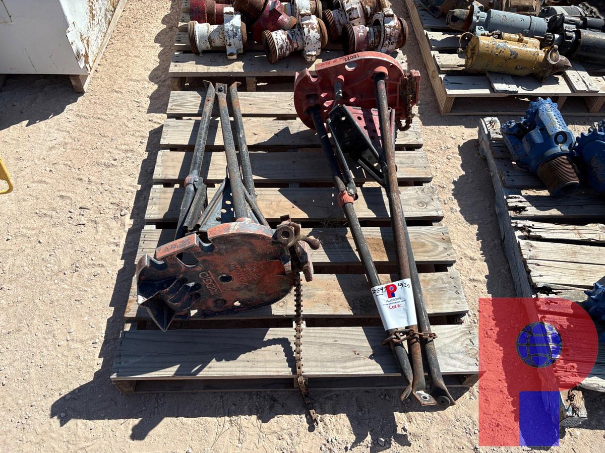 Used (2) RIDGID 1/8” - 6” TRISTAND PIPE VISES