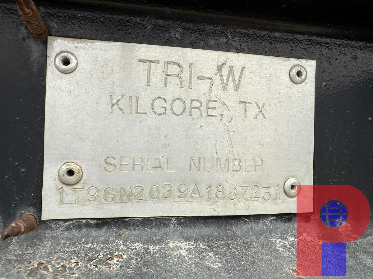 Used 2012 TRI-W 20’ T/A MONORAIL GOOSENECK TRAILER