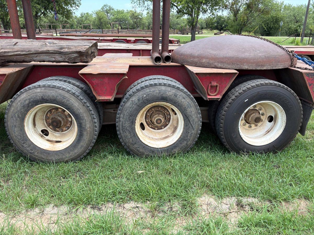 Used 1981 HERCULES 48’ X 96” 3-AXLE OILFIELD LOWBOY TRAILER
