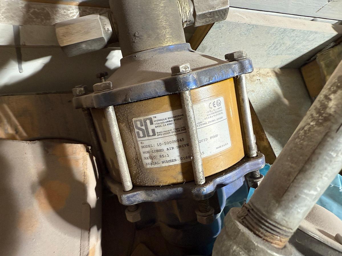 Used 6-SHELVE SECTION OF KERR & SOME OFM TRIPLEX PUMP PARTS