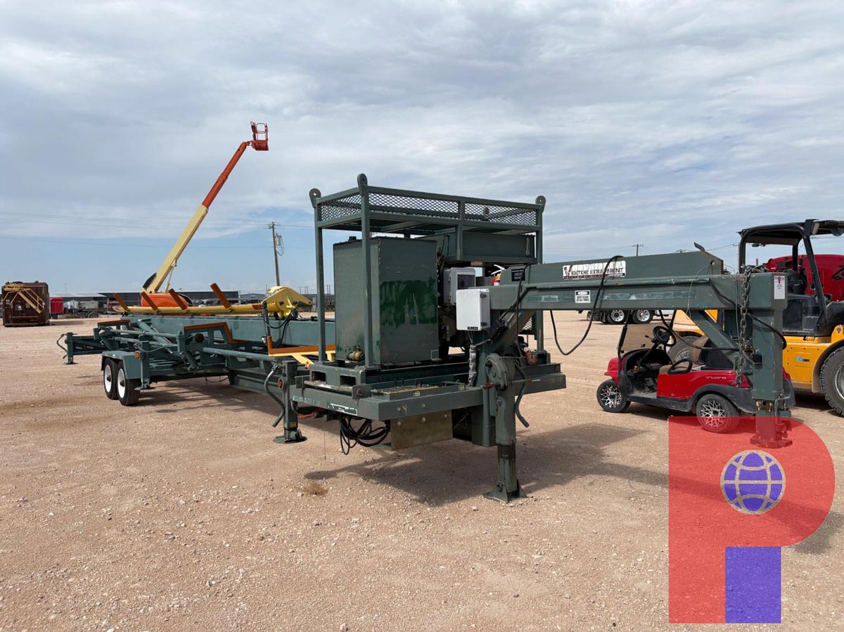 Used VEKTOR 40’ X 8’ T/A GOOSENECK HYDRAULIC PIPE HANDLER TRAILER
