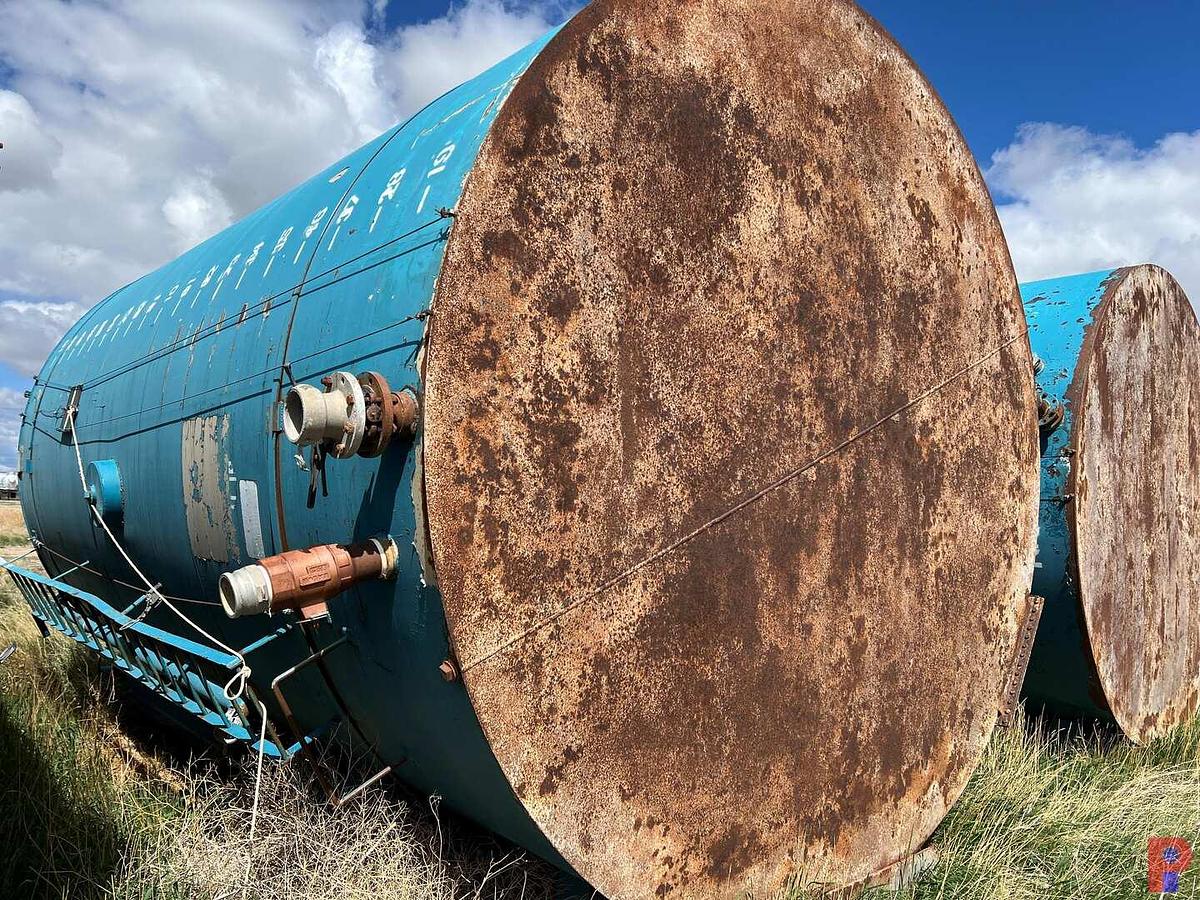 Used NATCO SKIDDED 12’DIAMETER X 20’H 400BBL VERTICAL STORAGE TANK