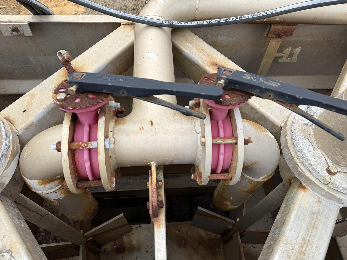 Used 22’ X 102” CEMENT MIXING UNIT MTD ON 2012 BIG TEX 25K GVW DUAL T/A PINTLE HITCH TRAILER