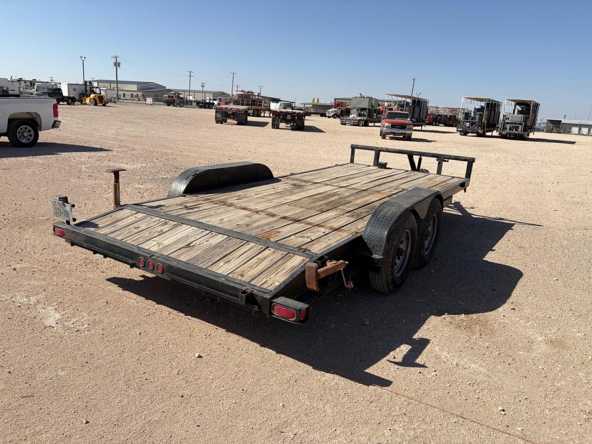 Used SHOPBUILT 18’ X 7’ T/A BUMPER PULL CAR HAUL TRAILER