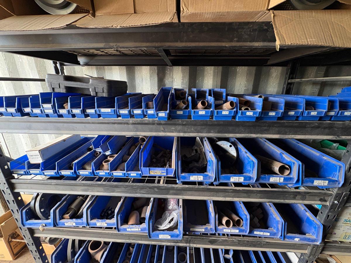 Used Entire contents of parts container