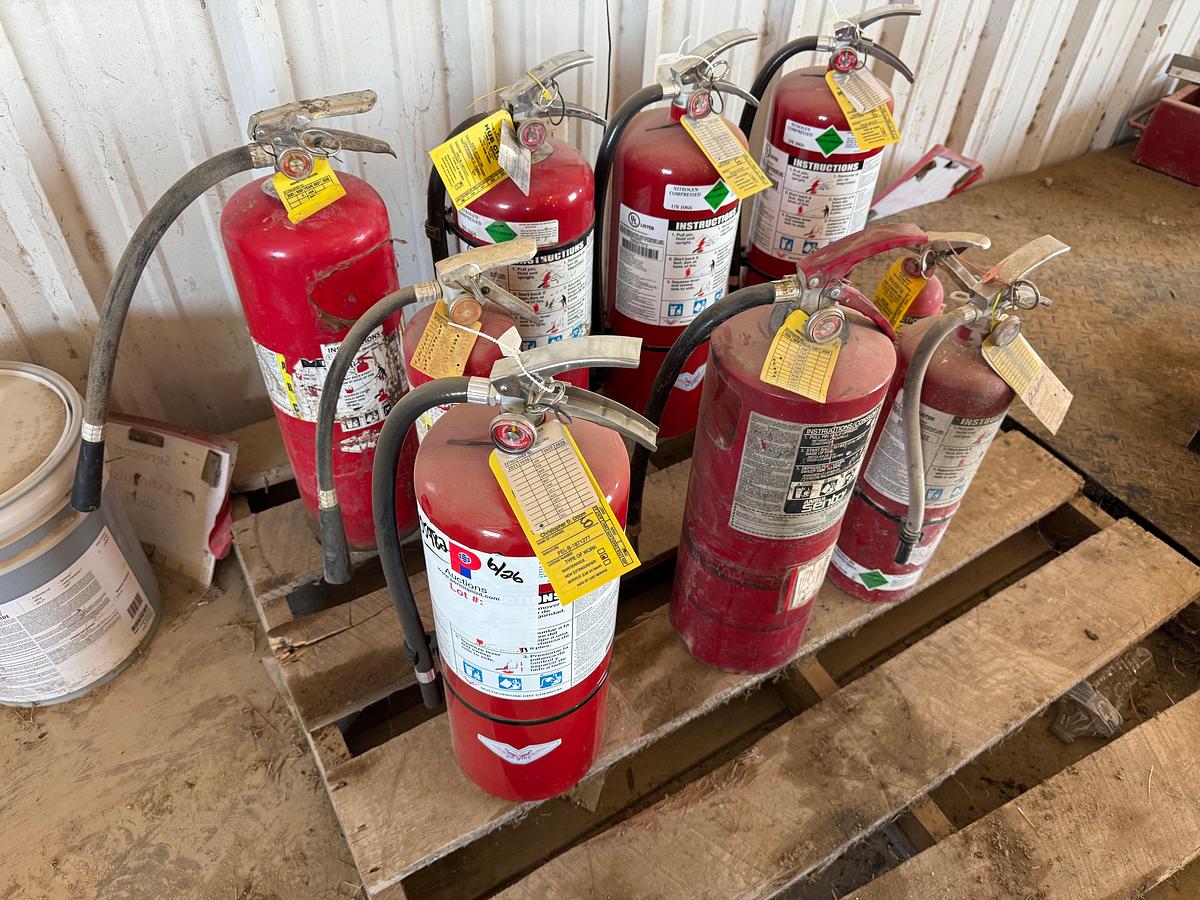 Used (5) UNUSED FIRE EXTINGUISHERS