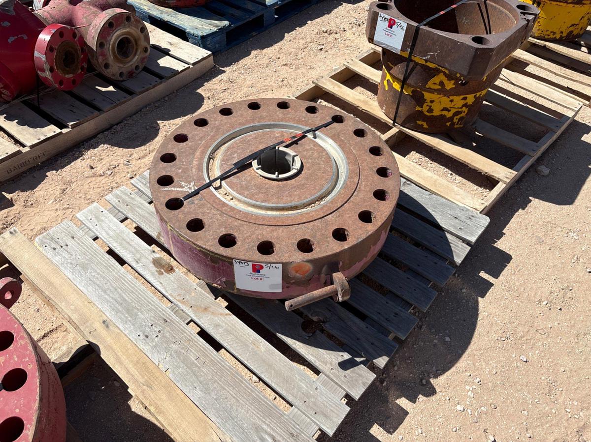 Used 30”OD threaded/flanged test stump w/ 4-1/2IF threads