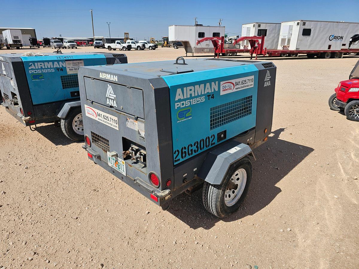Used 2021 ALLIANCE NORTH AMERICA AIRMAN PDS185S-6E1 S/A TOWABLE AIR COMPRESSOR