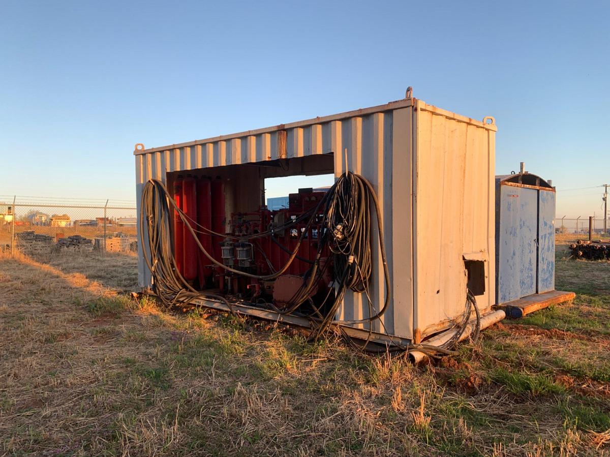 Used 18’ L x 8’ W x 9’4” T Skidded BOP Closing Unit
