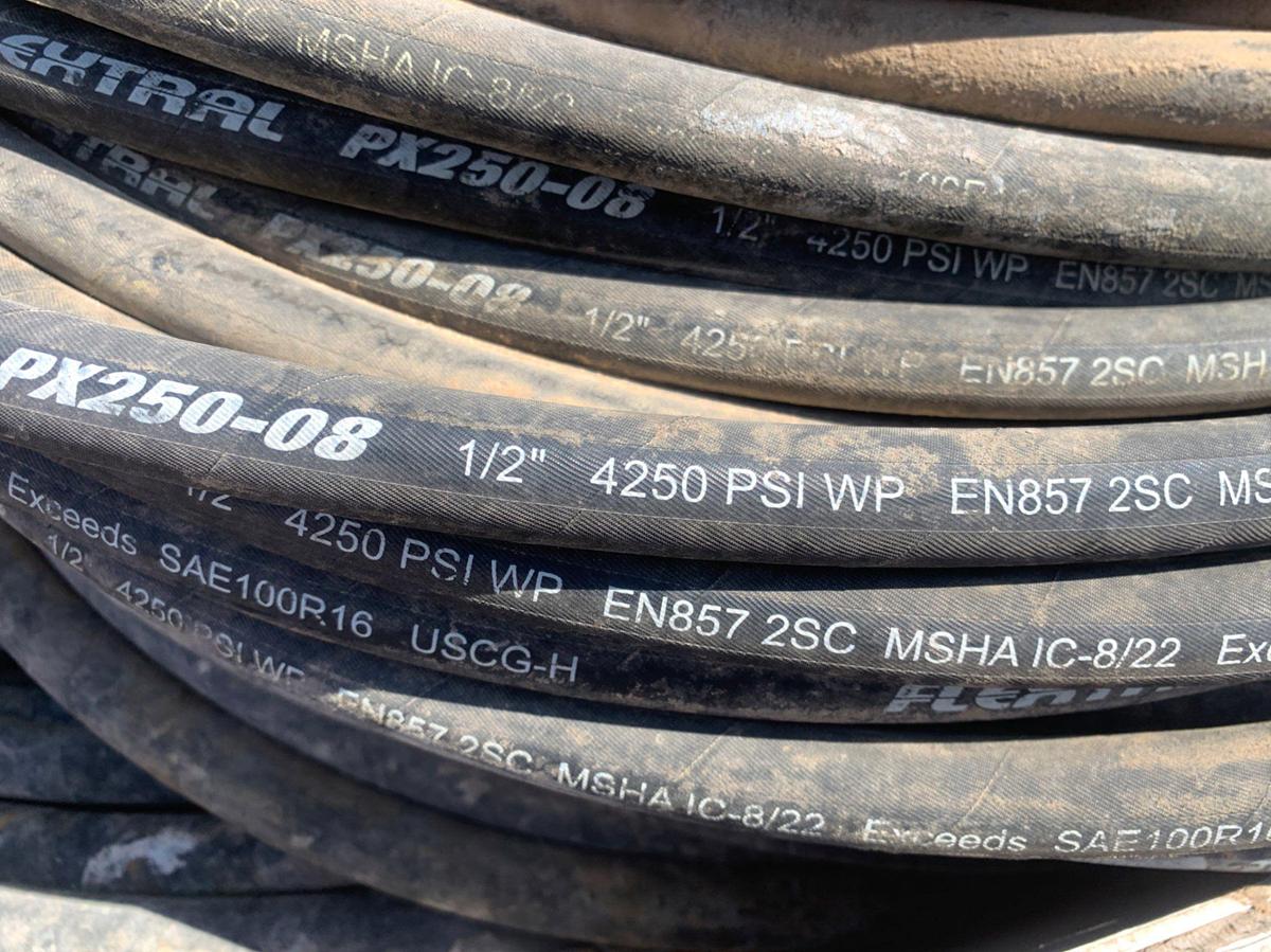 Used (2) Crates of 1/2in Hydraulic Hoses