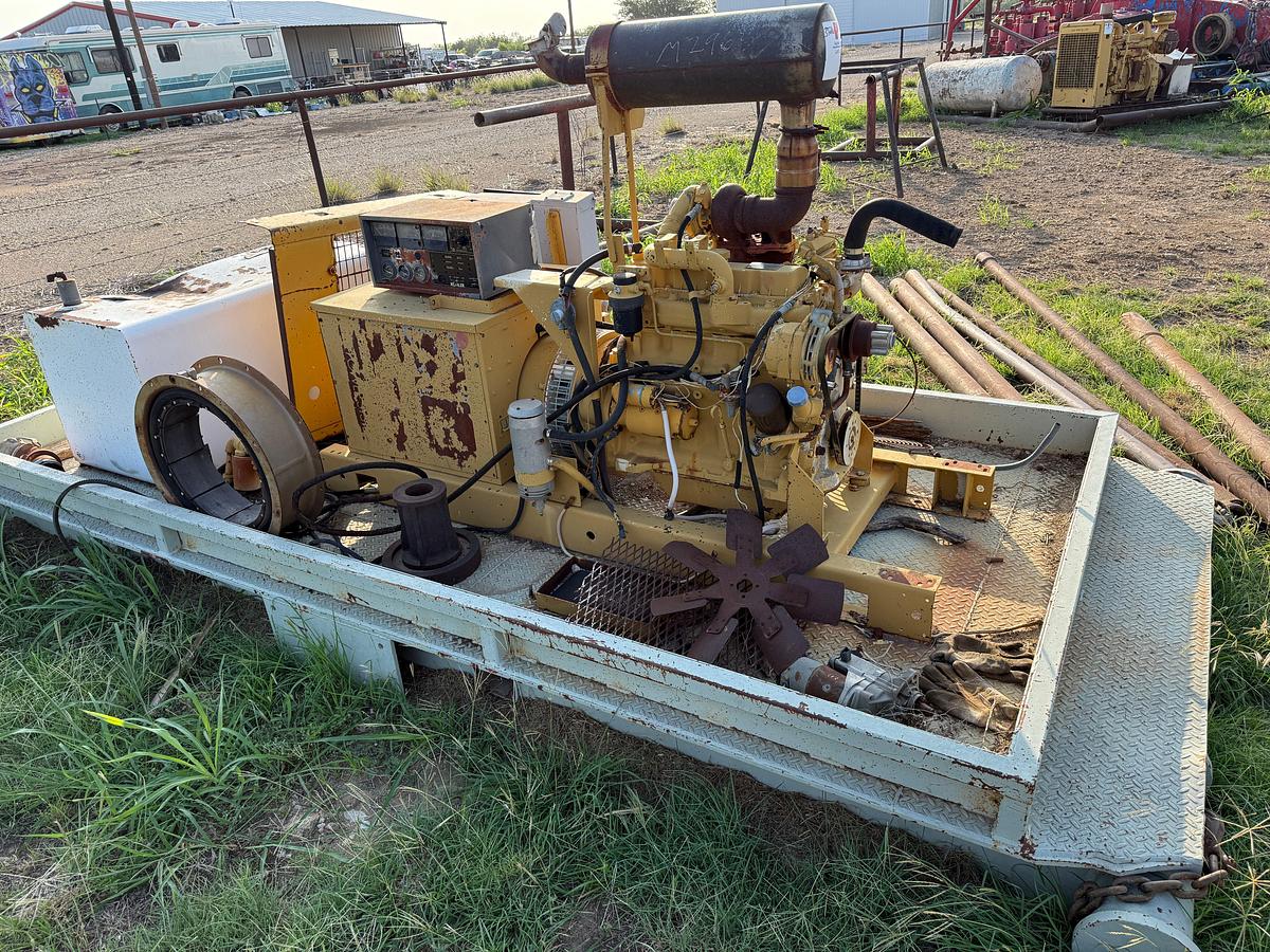 Used KOHLER 55-KW GENERATOR P/B JOHN DEERE 4039TF DIESEL ENGINE, (INOPERABLE)