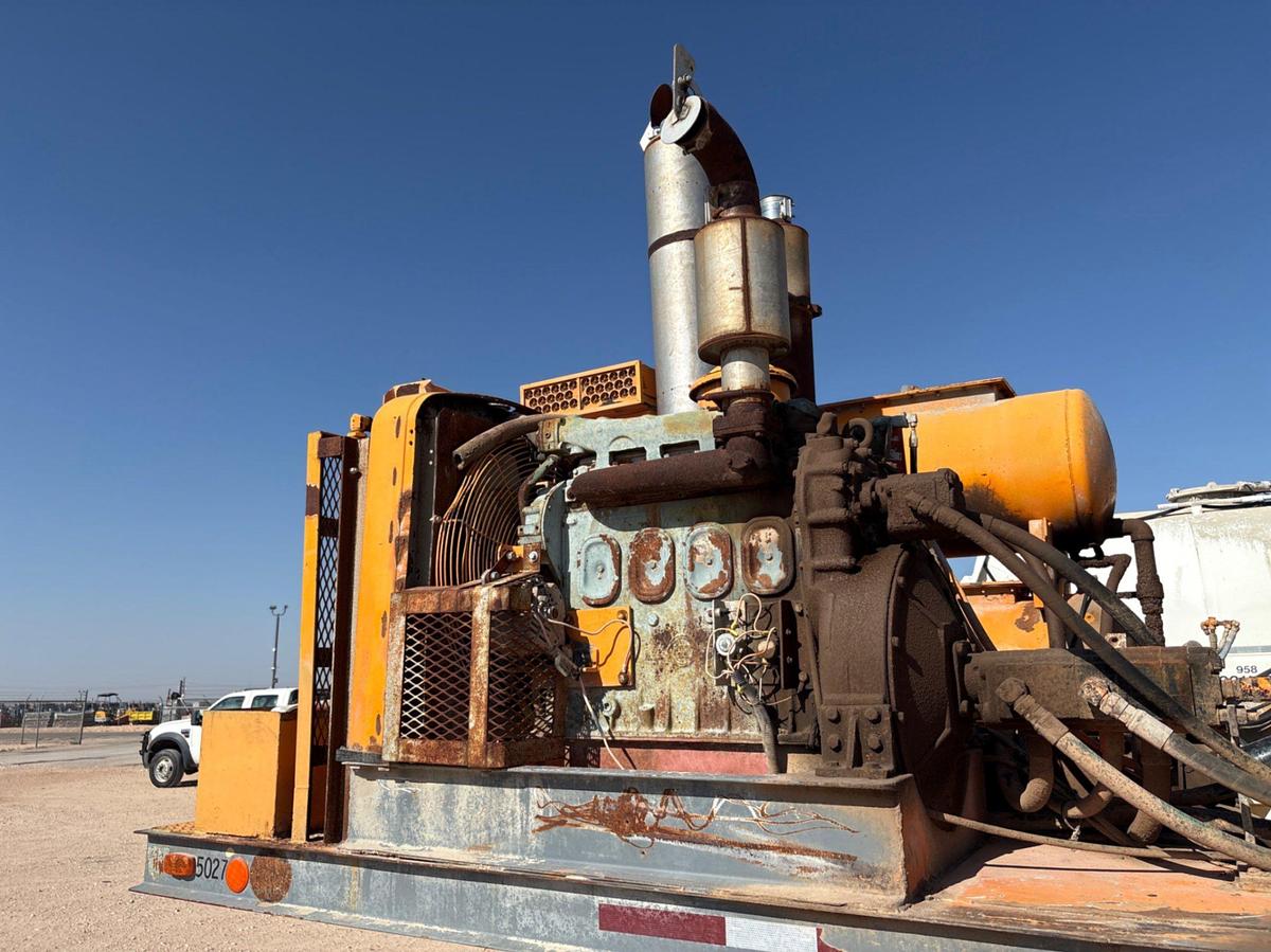 Used National Oilwell P17 T/A cement pump trailer