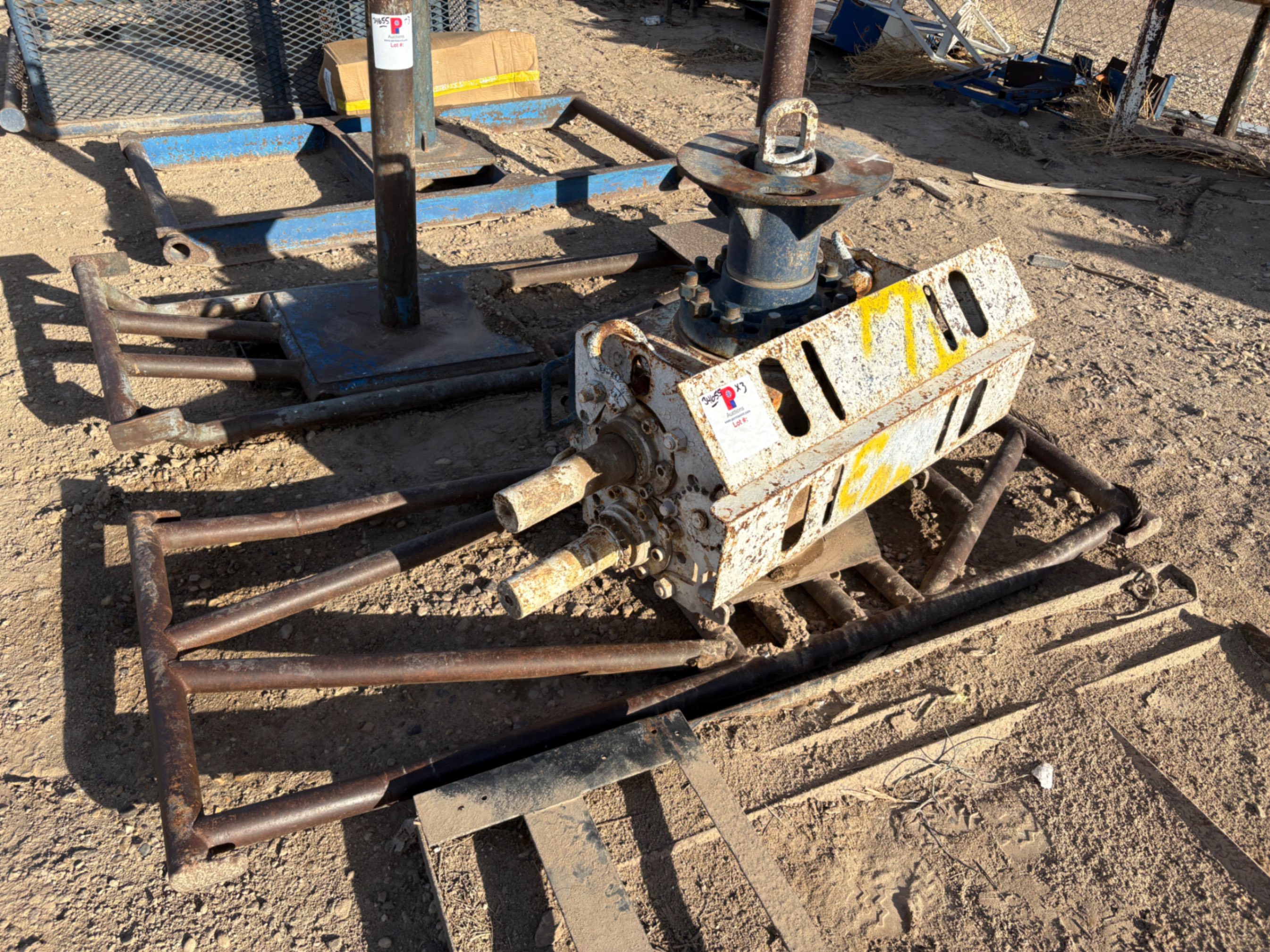 Used 7-1/16” 3M double manual BOP w/ (3) transport skids