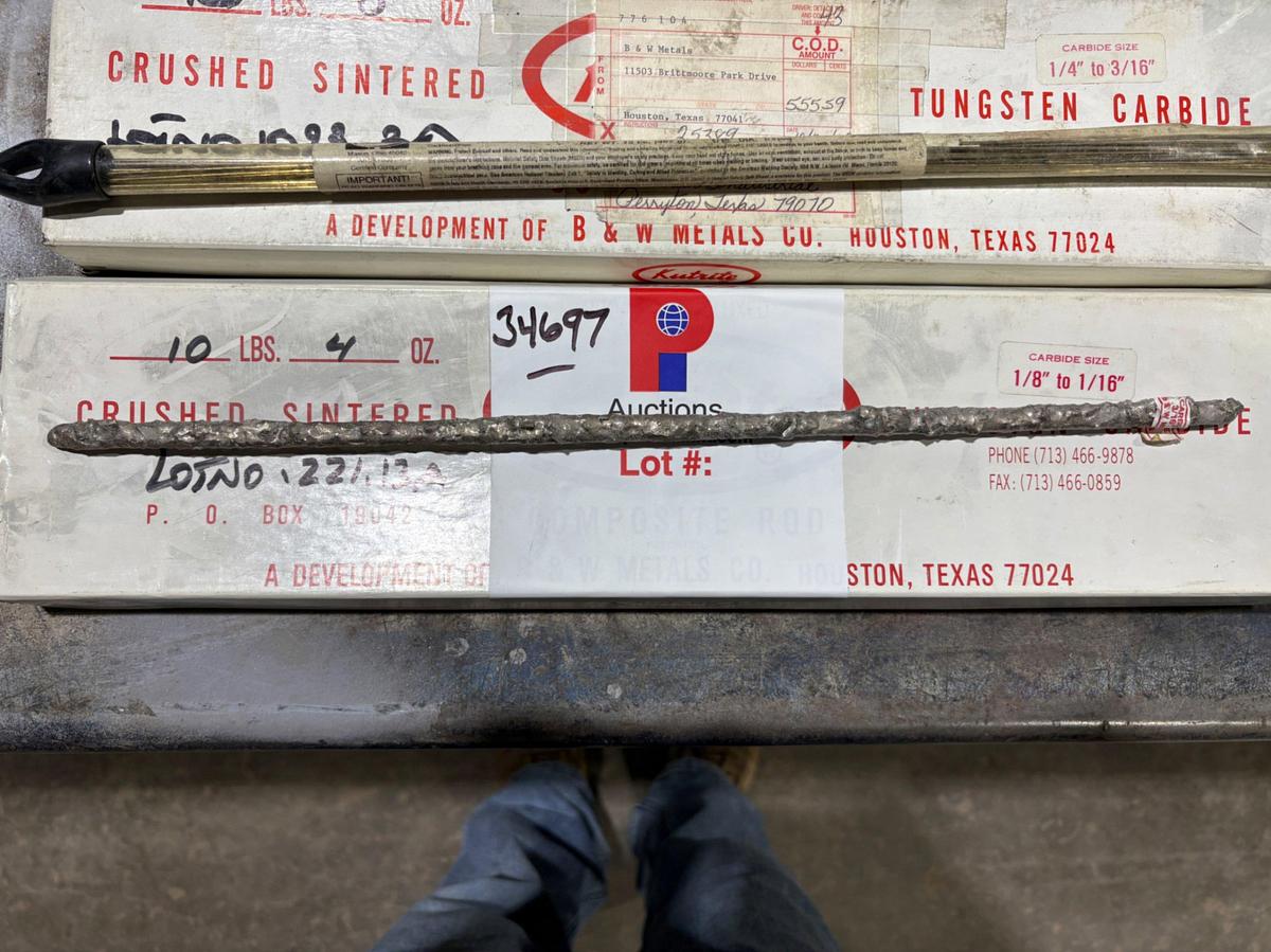 Used (4 boxes) KUTRITE tungsten carbide rods