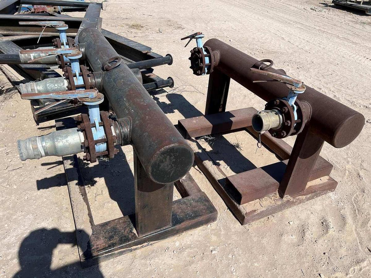 Used TWO 4 1/4" ID INTAKE LOW PRESSURE MANIFOLDS
