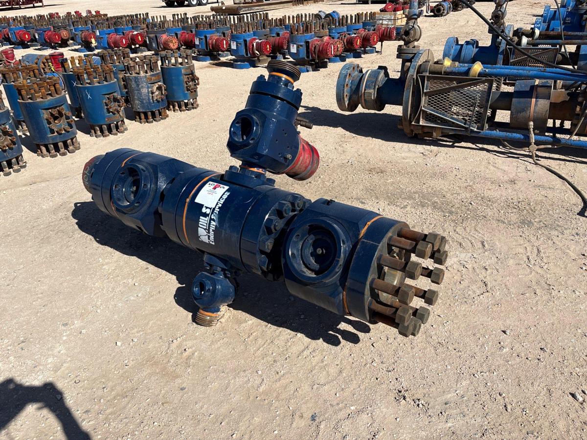 Used 5” x 2-1/12” 15k fluid cross w/ (2) 5” ball valves & (2) 2” ball valves