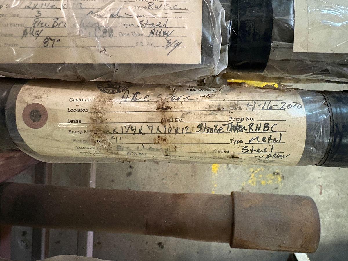 Used 2 x 1-1/4 x 7 x 2 x 2, 3’MTL PLGR, BZ CHR. barrel, ss trim rod