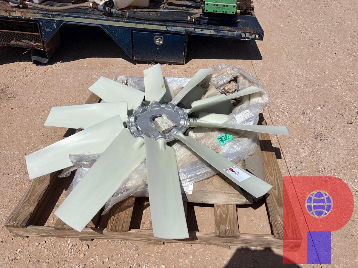 Used (2) PALLETS W/ (8) ASSORTED UNUSED RADIATOR FANS 40”DIA - 75”DIA