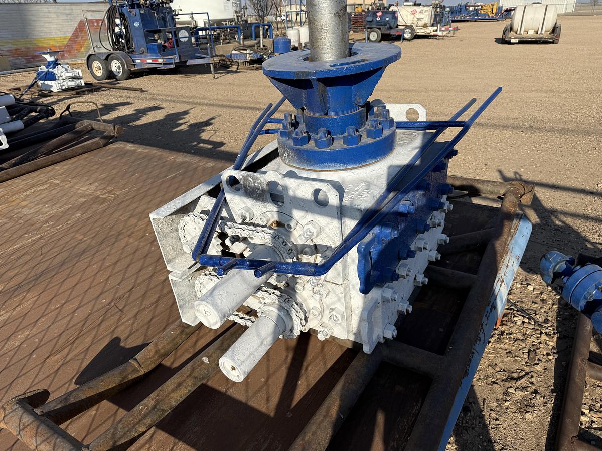 Used 7-1/16 REEDY 5M 2-3/8 DBL MANUAL BLOWOUT PREVENTER, CHARTED