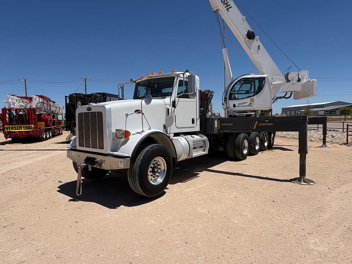 Used MANITEX 50155SHL 50-TON CRANE MTD ON 2013 PETERBILT 367 DAYCAB TRUCK