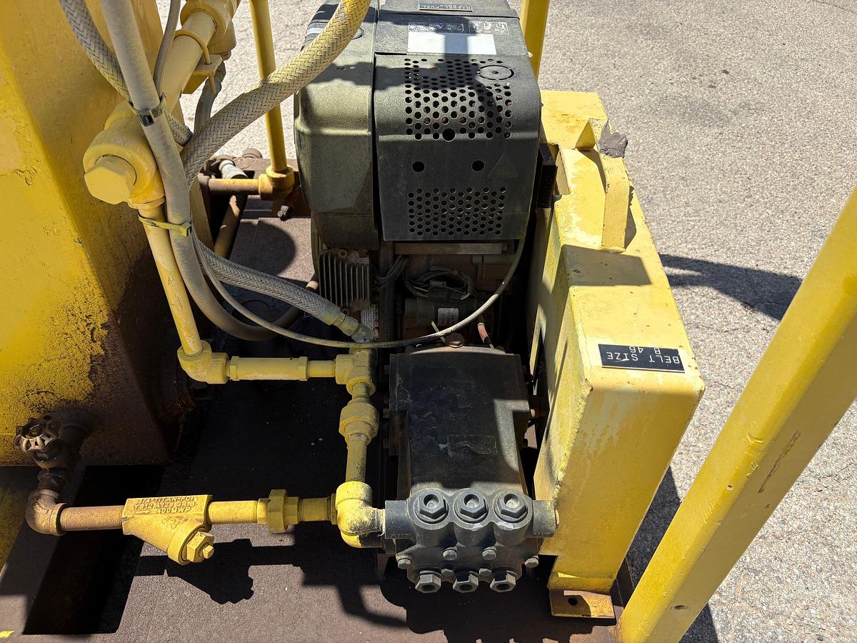 Used Meyer 4-station closing unit, skidded