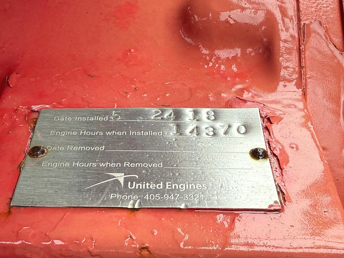 Used 2014 MTU 12V4000 2250-HP W/ ALLISON TRANS. (NO PUMP) MTD ON 3-AXLE FRAC PUMP TRAILER